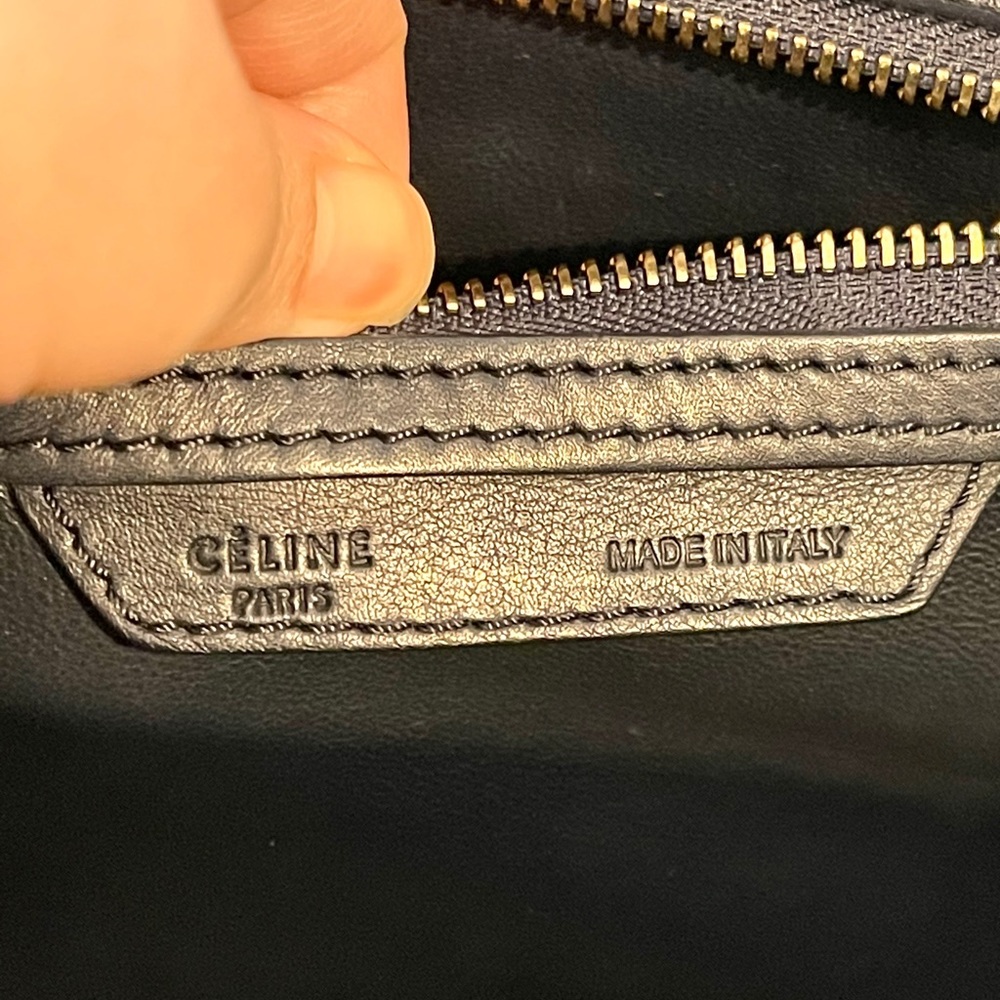 💙 Celine Micro Luggage 💙 Navy Blue GHW Tote Bag - Picture 13 of 15